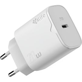 Carregador de Parede 4Life FL06CPDW 20 W GaN USB-C - Branco