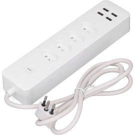 Filtro de Energia Moes WPS-X-BR10 4 Tomadas + 4 USB - Branco