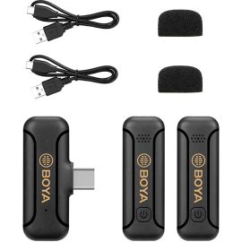 Mini Microfone sem Fio Boya BY-WM3T2-U2 - Preto