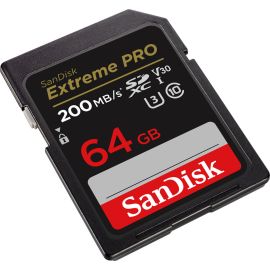 Memoria SD SanDisk Extreme Pro 200-90 MB/s C10 U3 V30 64 GB (SDSDXXU-064G-GN4IN)