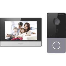 Video Portero Hikvision DS-KIS603-P 7" - Negro 