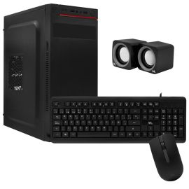 Kit Gabinete Mtek DK03 + Teclado (Español) + Mouse + Speaker + Fuente (500 W) 
