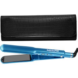 Prancha BaBylissPRO BABNT9559UZ Nano Titanium 38 mm 220v - Celeste + Estojo