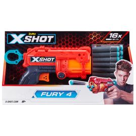 Pistola de Juguete Zuru X-shot Fury 4 con 16 Dardos