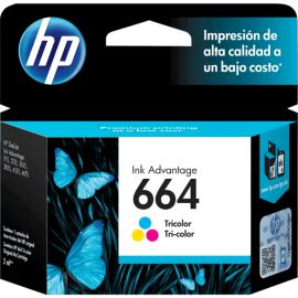 Cartucho de Tinta HP 664 F6V28AL para Impresoras HP - Tricolor