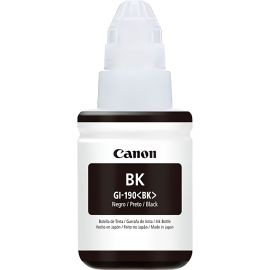 Botella de Tinta Canon GI-190 para Impresoras Canon Pixma - Negro 135mL