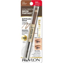 Lápis para Sobrancelhas Revlon ColorStay Brown Fantasy 2 em 1 002 Soft Brown
