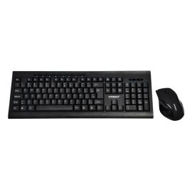 Kit Teclado + Mouse Sem fio Satellite AK-726G - Preto (Português)