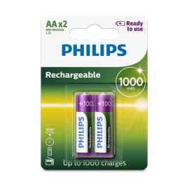 Pilhas Recarregáveis Philips R6B2RTU10/97 AA - 2 unidades