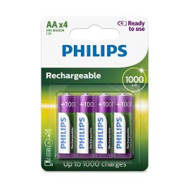 Pilhas Recarregáveis Philips R6B4RTU10/97 AA - 4 unidades