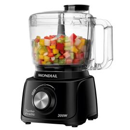Mini Processador Mondial Turbo Pratic MP-16-B 300 W 220v - Preto