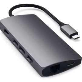 Adaptador USB-C Satechi ST-TCMA2M Alumínio Multiport - Gris