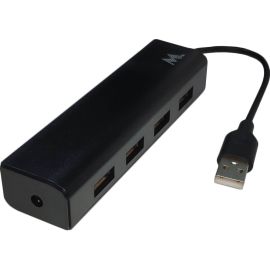 Hub Mtek HB-402 4 en 1 USB - Negro