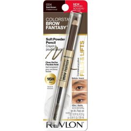 Lápis para Sobrancelhas Revlon ColorStay Brown Fantasy 2 em 1 004 Dark Brown