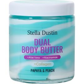 Manteiga Corporal Stella Dustin Dual Papaya & Pêssego - 180mL