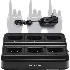 Base de Carregamento Múltiplo para Rádio Baofeng - Preto