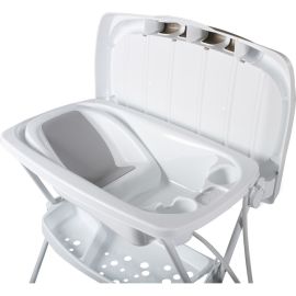 Bañera con Cambiador Galzerano Premium - Blanco/Gris 20L