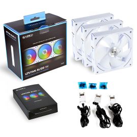 Kit de Coolers Lian Li Uni Fan AL120 RGB - Blanco
