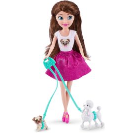 Muñeca Zuru Sparkle Girlz Playset ZU10065N Paseadora de Perros 