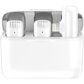 Kit Micrófono Inalámbrico Ulanzi J-12 con Lightning - Blanco