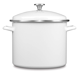 Sartén Stockpot Chef's  Cuisinart EOS126-28W - Esmalte Blanco