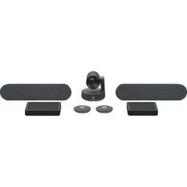 Kit Webcam Logitech Rally Plus USB 4K - Negro (960-001225)