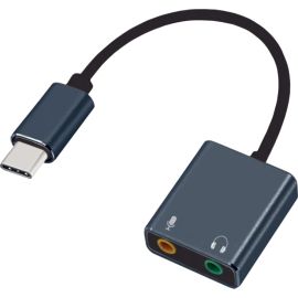 Adaptador Argom USB-C a Sonido 3D Estéreo - Negro (ARG-CB-0066)