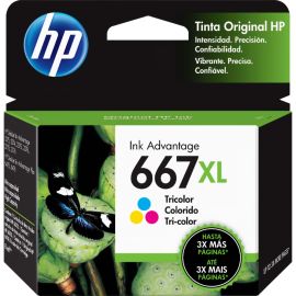 Cartucho de Tinta HP 667XL 3YM80AL - Colorido