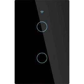Interruptor de Luz Inteligente Moes WS-US2-L Wi-Fi RF 2 Botones - Negro