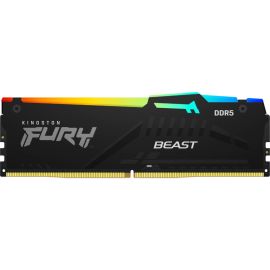 Memória RAM DDR5 Kingston 5200 MHz 16 GB Fury Beast RGB KF552C40BBA-16 - Preto