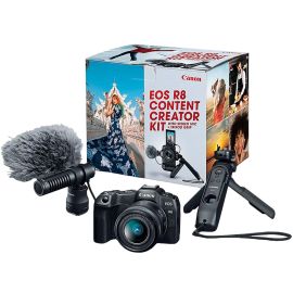 Câmera Canon EOS R8 Creator Kit 24-50mm F/4.5-6.3 IS STM + Microfone + Grip 