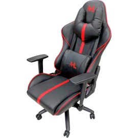 Silla de Escritorio Gamer Mtek MK02 - Negro/Rojo
