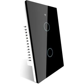 Interruptor de Luz Inteligente Moes ZS-US2 ZigBee 2 Botones - Negro
