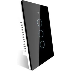Interruptor de Luz Inteligente Moes ZS-US3 ZigBee 3 Botones - Negro