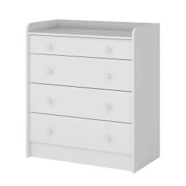 Comoda Abba 4 Cajones 2523 QMOVI - Blanco