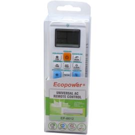 Controle Universal de Ar Condicionado Ecopower EP-8612 - Branco