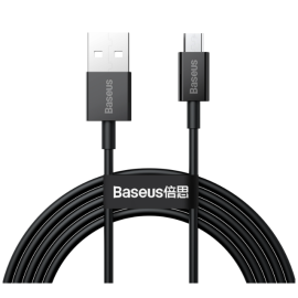 Cable USB-A a Micro USB Baseus CAMYS-A01 Superior 2A - Black 2 metros