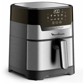 Freidora Air Fryer Moulinex Easy Fry & Grill Digital XXL 220v - Plata/Negro 6.5L