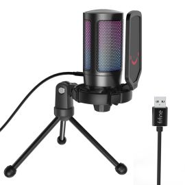 Micrófono Fifine A6V RGB USB 