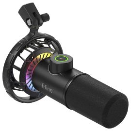Micrófono Fifine K658 RGB - Negro