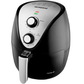 Fritadeira Elétrica Mondial AF-30I Family IV 110v - Preto/Prata 3.5L