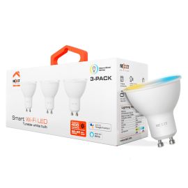 Foco LED Inteligente Nexxt GU10 MR16 NHB-W320 4 W 220v - Blanco 3 piezas 	