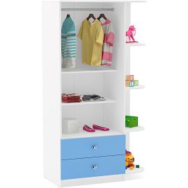 Ropero Politorno Orlando 2537 - Blanco/Azul