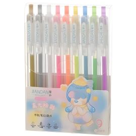 Set de Bolígrafos Jiandan K47811 - 9 colores