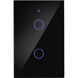 Interruptor de Luz Inteligente Touch Moes Zigbee ZS-US2-LN 2 Botones Wifi
