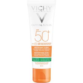 Protetor Solar Vichy Capital Soleil Matificante 3 em 1 SPF 50+ - 50mL