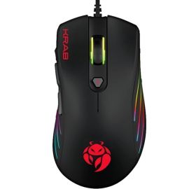 Mouse Gamer Krab KBGMR20 Specter Backlight USB - Negro