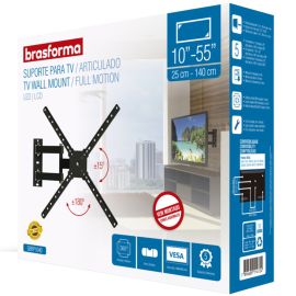 Soporte para TV Brasforma SBRP1040 10" a 55" - Negro Articulado