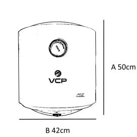 Termocalefón Eléctrico VCP VCC000356 Vertical 220v - Blanco 30L