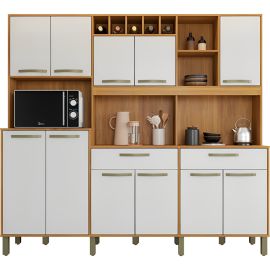 Muebles de Cocina Abba Milano Fiorelo 2.20 con 11 Puertas